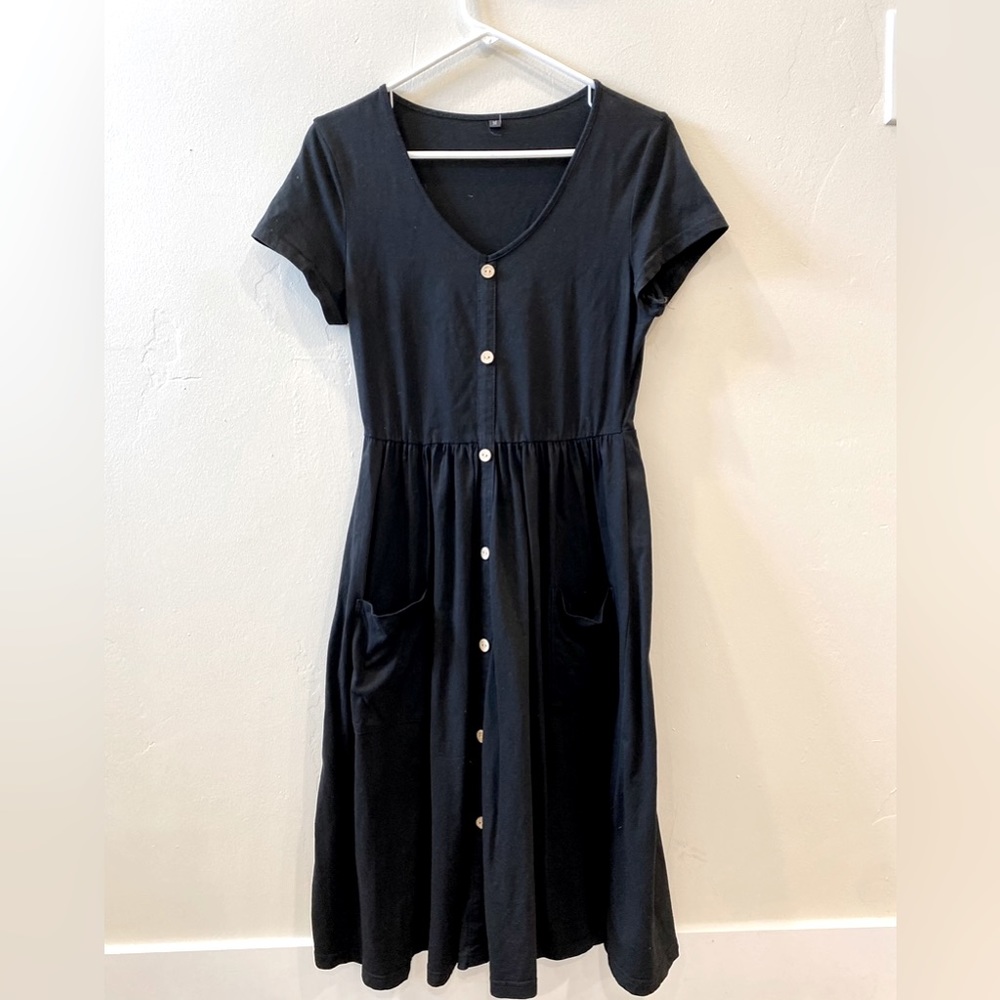 Black button down dress size M